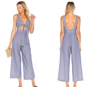 NWT - REVOLVE TIE FRONT CULLOTTE JUMPSUIT
